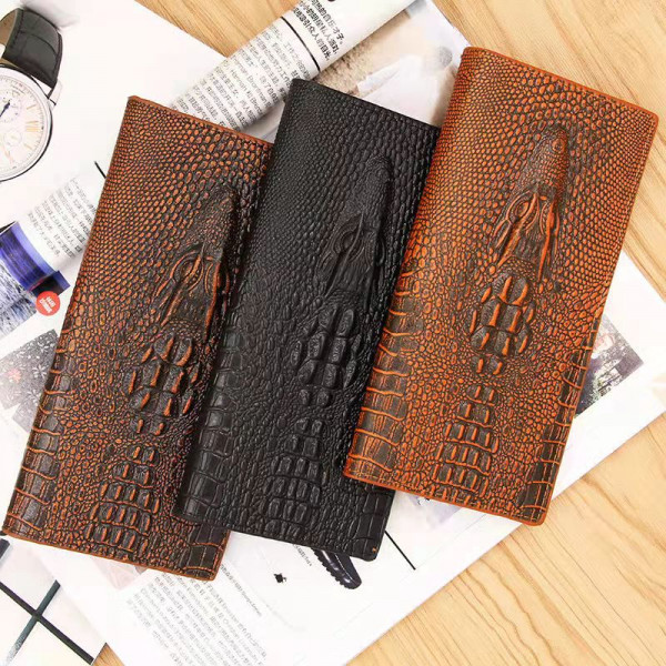 Crocodile Pattern Multi-functional Leather Wallet