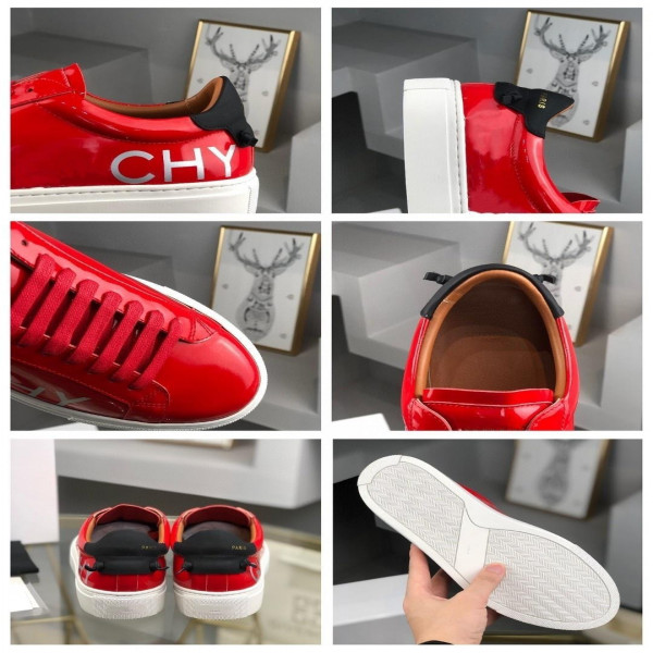 European Station GIVÈNCHY* Men's New 2022 Exclusive G home leather casual sneakers fashion all-match bright leather shoes,